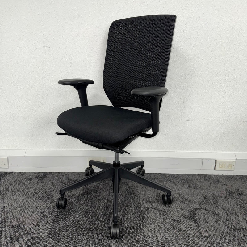 Reupholstered Steelcase Evolve Multi Functional Task Chair