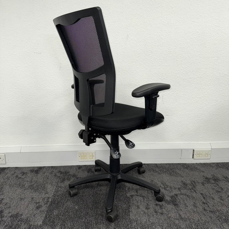 Used Adjustable Black Mesh Task Chair