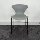 Used Grey Stackable Canteen Chairs