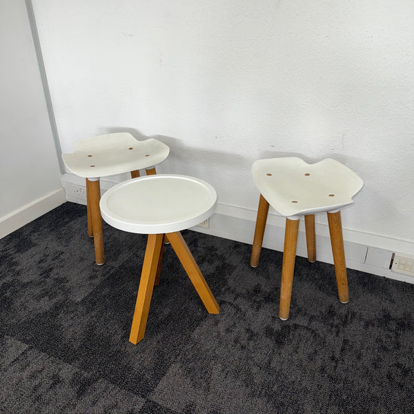 Used Pilot Low Stool Set by Patrick Rampelotto & Fritz Pernkopf with Table