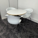 Used Canteen Set with Round Table and 3 Chairs