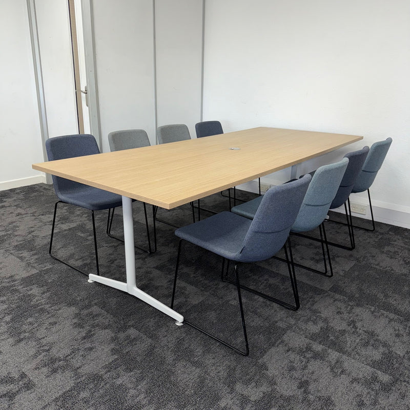 Used Senator Meeting Table with 8 Narbutas Chairs