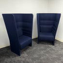 Used Sitland Set of 2 Cell High Back Armchair With Floor-Standing Base