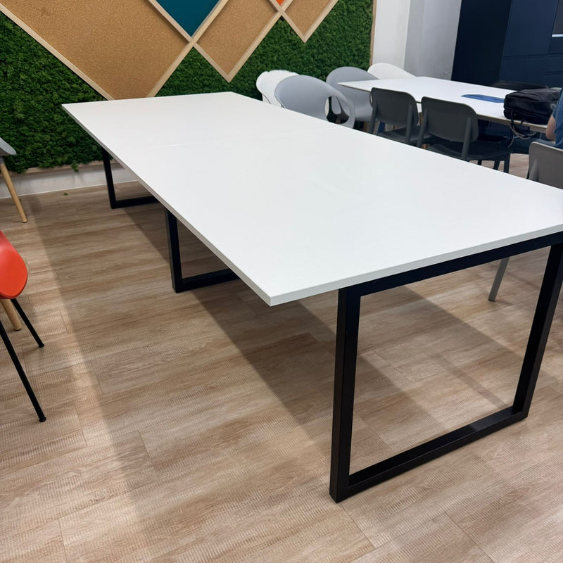 Used Large White Meeting Table