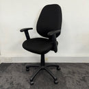 Used Black Fabric Adjustable Task Chair