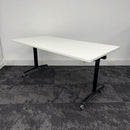 Used Gresham White Fliptop Tables with Linking