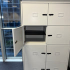Used Steel 8 Door Locker with Combination Lock and Removable Shelf