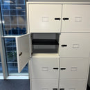 Used Steel 8 Door Locker with Combination Lock and Removable Shelf