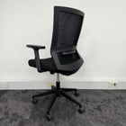 Used Black Mesh Task Chair with Adjustable Lumbar