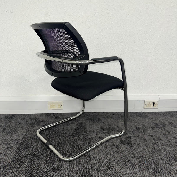 Used Moventi Black Mesh Meeting Chair