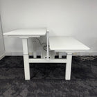 Used Double Electric Desk with Cable Try and Screen