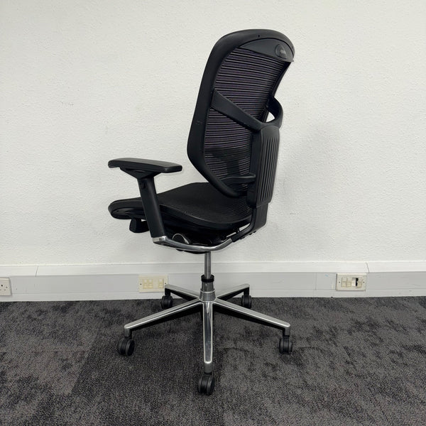 Used Ergohuman Enjoy Black Mesh Chair