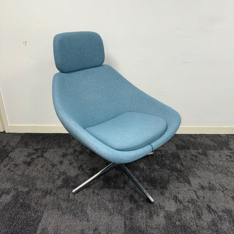 Used Allermuir Open Lounge Chair With Headrest