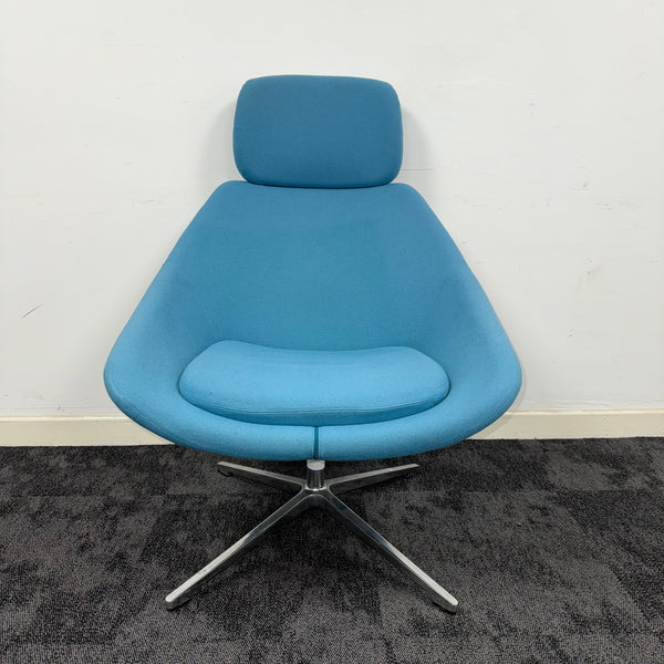 Used Allermuir Open Lounge Chair With Headrest