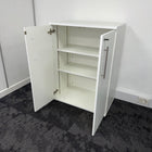 Used White Cupboard with 2 Shelves