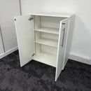 Used White Cupboard with 2 Shelves