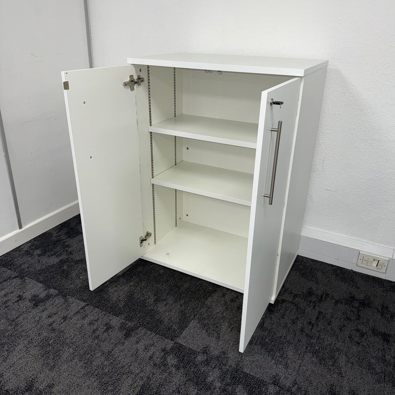 Used White Cupboard with 2 Shelves