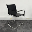 Used ICF Stick Black Leather Meeting Chair