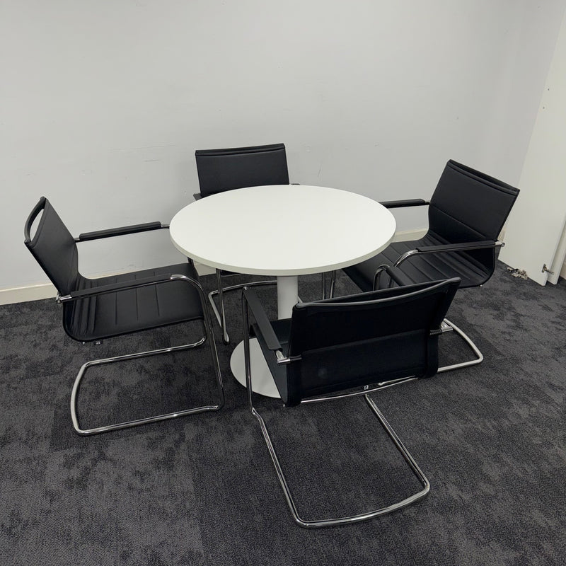 Used ICF Meeting Table Set with 4 Chairs