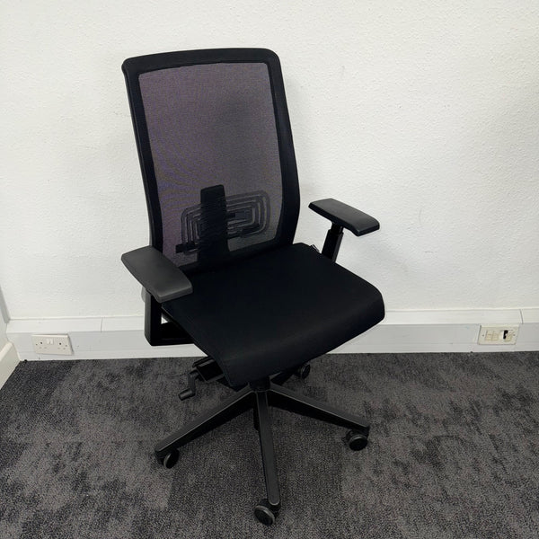 Used Haworth Very Black Mesh Task Chair