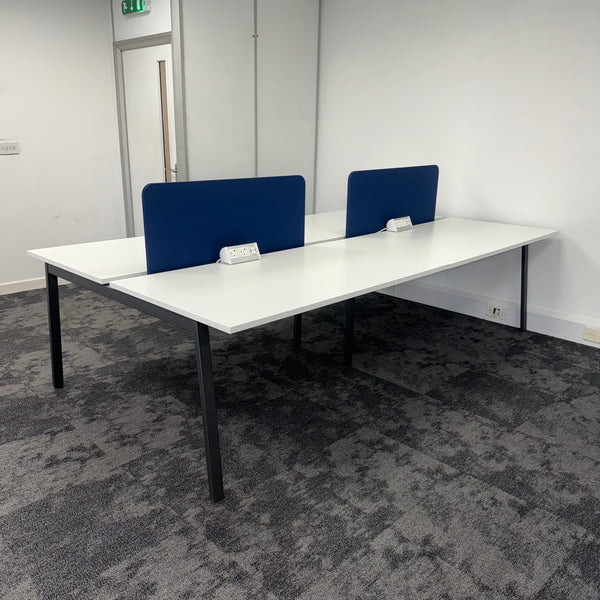 Used Herman Miller Sliding Top Bench Desk Bundle - Avilable in Banks of 4,6,8 etc