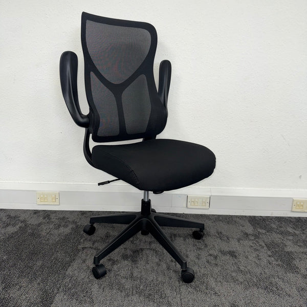 New High Back Mesh Task Chair with Folding Arms