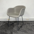 Used Muuto Leather Tub Chair Meeting Set with Table