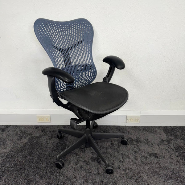 Used Herman Miller Mirra Full Spec with Flexi Front - Blue and Black