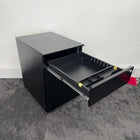New Black Steel 3 Draw Mobile Pedestal