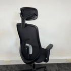 New Black Mesh Task Chair with Adjustable Lumbar and Headrest