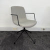 Used Orangebox CUBB Grey Swivel Meeting Chair