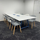 Used Frovi Meeting Table with 8 Senator Chairs