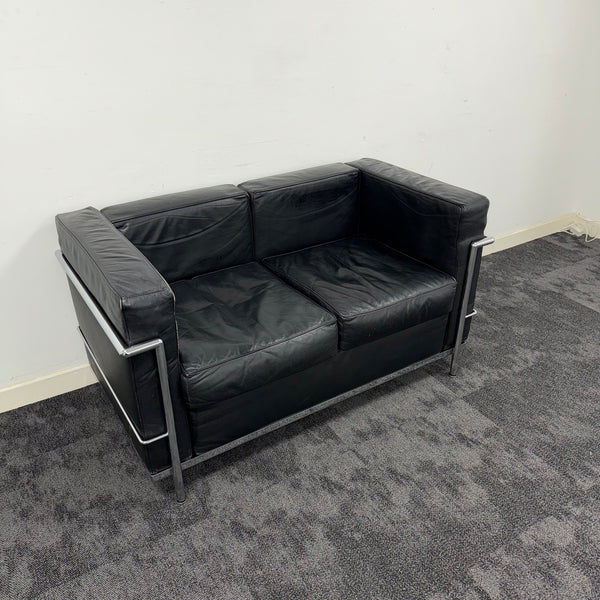Used Le Corbusier Style 2 Seater Sofa