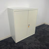 Used Senator Off White Steel Storage Cupboard