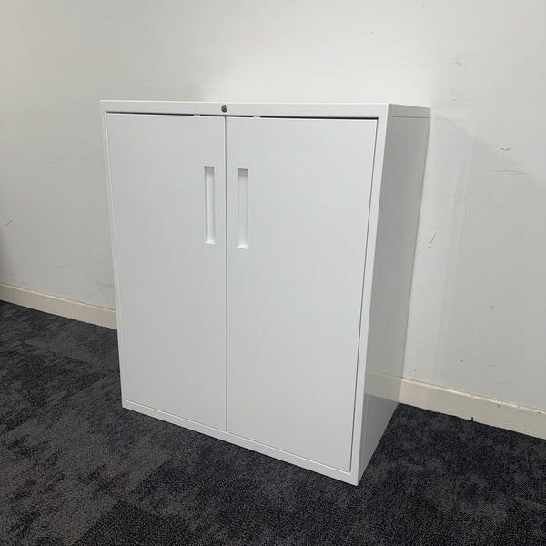 Used Steel Cupboard with Adjustable Shelf and Key