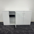 Used Steel 1M Wide Cupboard with Shelf and Key
