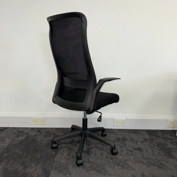 High Back Black Mesh Office Chair with Lumbar