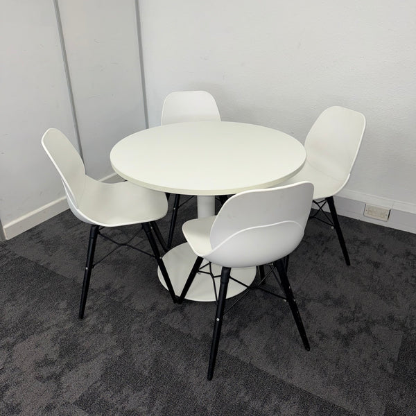 Used Meeting/Canteen Set with 4 Matching Chairs