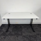 Used Cantilever Single Desk with Modesty Panel
