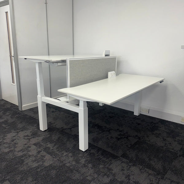 Used Techo Lift Sit Stand Electric Bench Desk - Fully Loaded