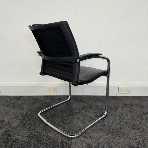 Used Sedus Black Leather Meeting Chair