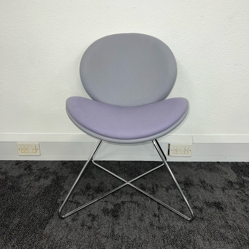 Used Modern Breakout Fabric Tub Chairs with Lilac Seat