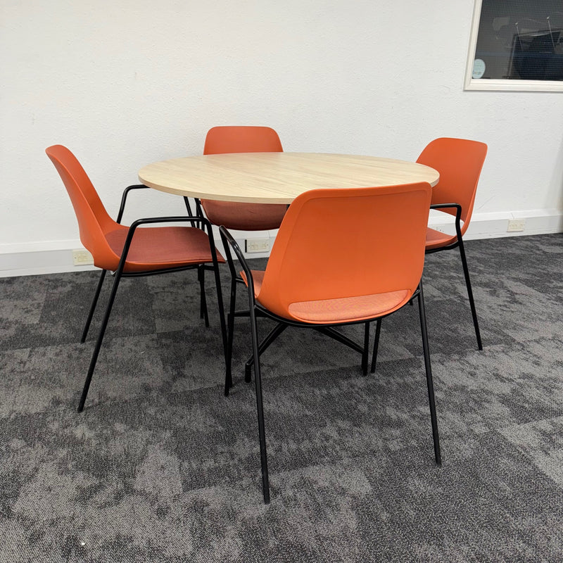 Used Boss Design Meeting Table Set with 4 Chairs