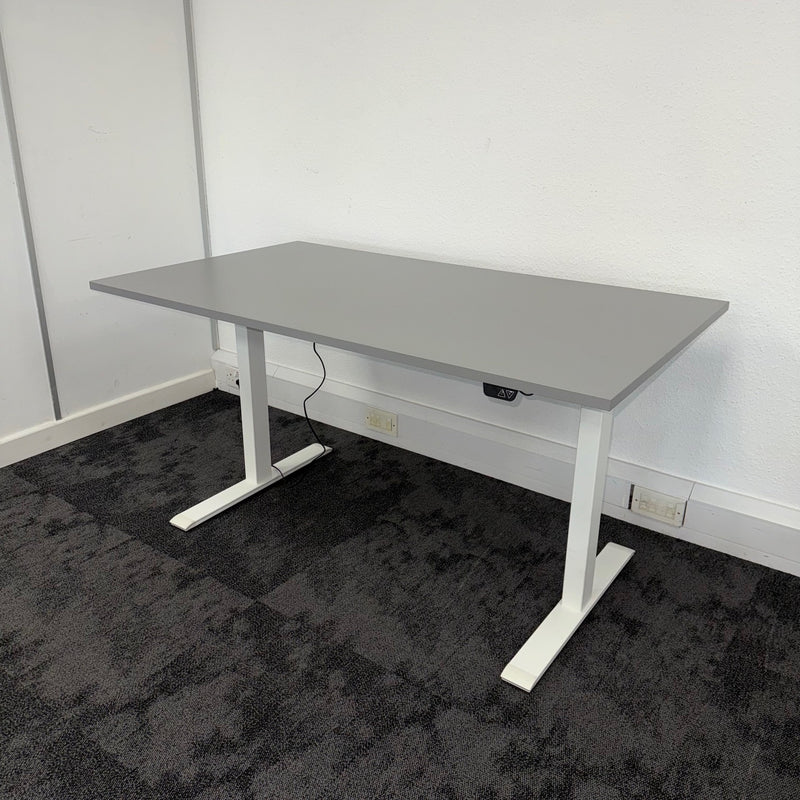 Used Electric Height Adjustable Straight Desk