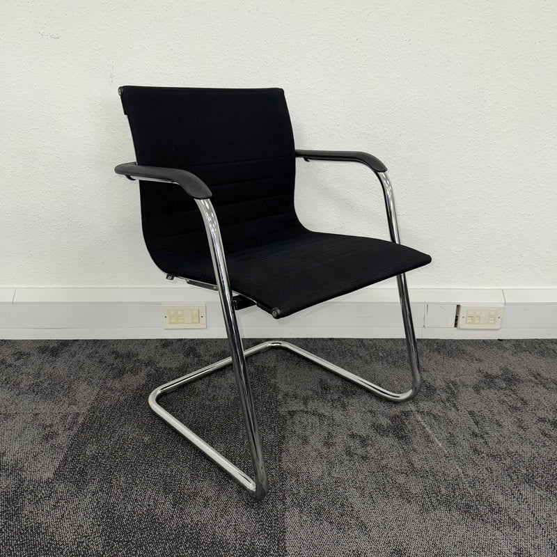 Used ICF UNA Fabric Cantilever Meeting Chair