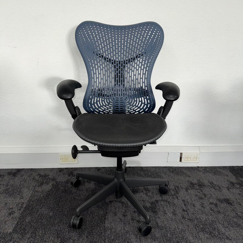 Used Herman Miller Mirra Full Spec - Black + Blue