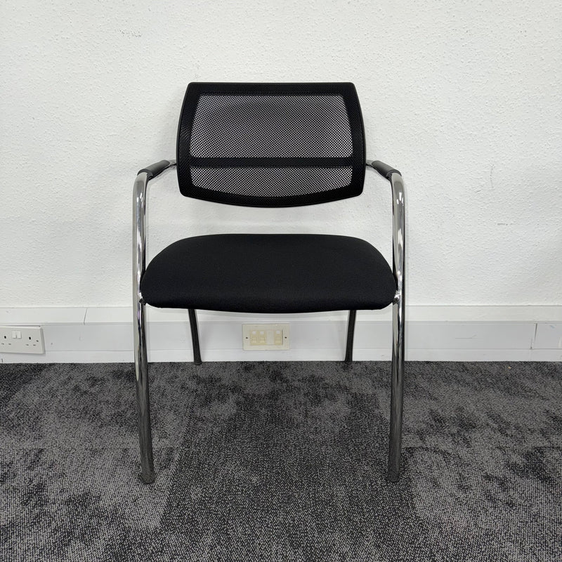 Used Mesh Meeting Chair with Chrome Frame