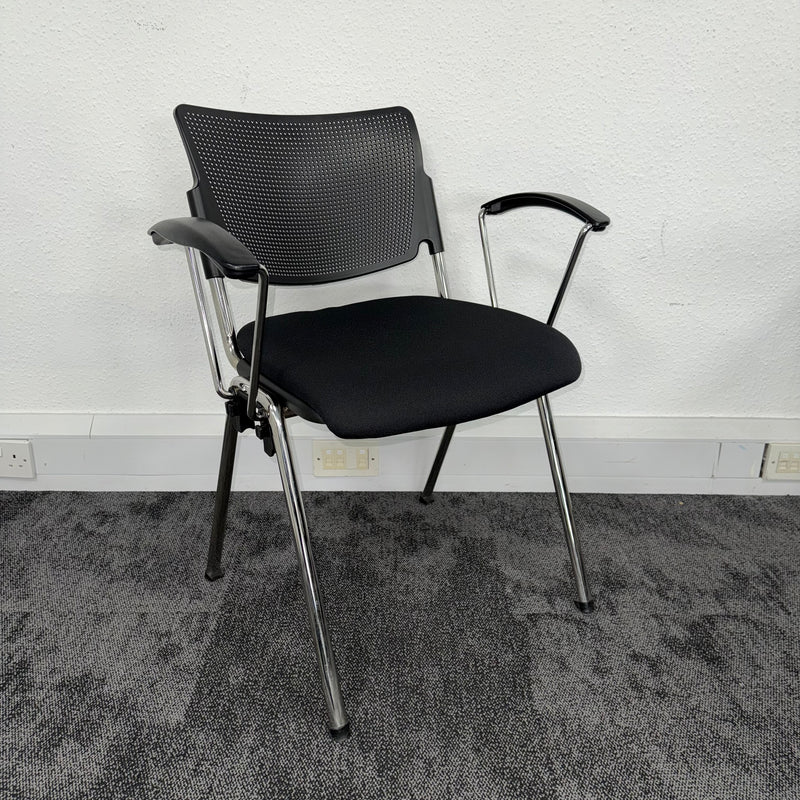 Used Fabric Meeting Chair with Arms