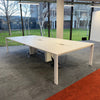 Used Sven Branded White Top Bench Desks - Banks of 4,6,8