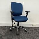 Used Fabric Fully Adjustable Task Chair with Pump Lumbar Support